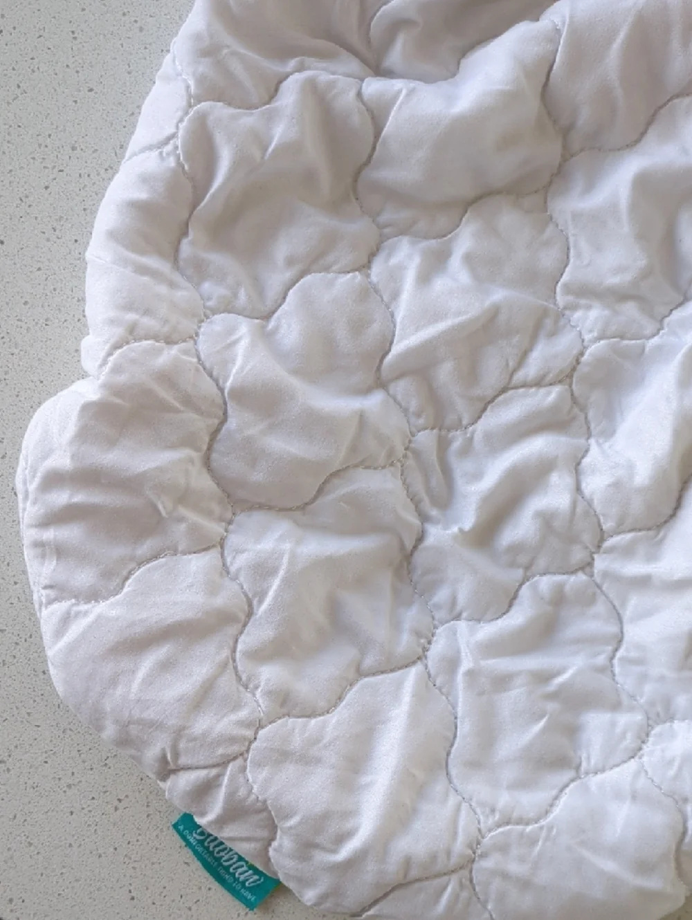 Quilted Bassinet Mattress Sheets in White and Gray - Set Of 2 - Biloban